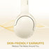 LORELEI B-E5 Kids Bluetooth Headphones, Wireless On-Ear Headsets for Child/Teens/School/Tablet, 40H Playtime, Beige