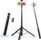 SEAJIC 66" Automatic Phone Tripod Stand with Remote, Cell Phone Tripod for iPhone