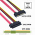 chenyang SAS to SATA Cable, SFF-8482 SAS 29 Pin to SATA 22Pin Hard Disk Drive Raid Extension Cable with Power Port