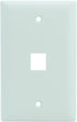 Legrand - OnQ 1 Port Single Gang Wall Plate, Ethernet Wall Plate, White, 10 Pack, High-Impact Plastic