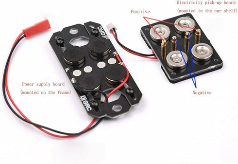 1:10 SCX10 D90 TRX4 XBERSTAR Magnetic Stealth Invisible Body Shell Post Mount for RC Car (BLACK)