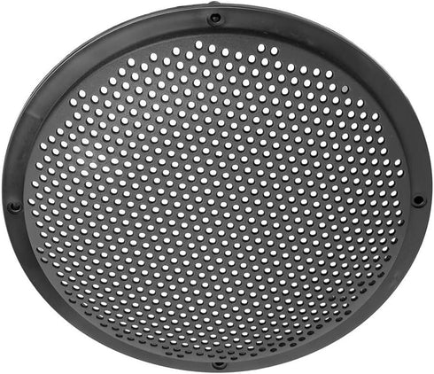Unifizz 4pcs 8'' Plastic Audio Speaker Cover Mesh Subwoofer Grill Protector Black for Auto Car