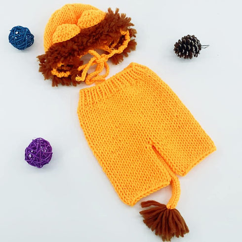 Newborn Photography Prop, Infant Baby Boxing Gloves and Crochet Costume for 6-12 Months