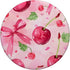 Pink Bow Cherry Pattern Coquette Girl Aesthetic PopSockets Standard PopGrip