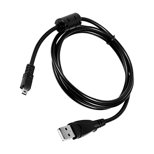 Replacement USB Camera Transfer Data Charging Cable for Sony Cybershot DSCH200, DSCH300, DSCW370, DSCW800 (Black)