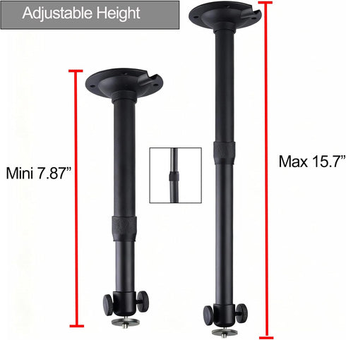 DAWASAPAT -Inch Projector Ceiling Mount with New Gimbal, Adjustable Length Projector Mount, Screw, Compatible with Most