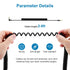 Replacement Coiled Audio Cable for Studio2, 3.5mm to 3.5mm Aux Headphone Cord Compatible with Beats by Dr Dre Solo2