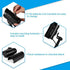 F FINDERS&CO Dummy Security Camera, Fake CCTV Surveillance System with Realistic Red Flashing Lights for Indoor Outdoor