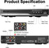 MAITE 128G DVD Player, Region Free DVD Players for CD/DVD's, Compact DVD Player Supports NTSC/PAL System with AV Stable