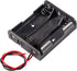 Aobao 6pcs AA Battery Holder Case Box with Leads Wires, 3 AA Battery Holder 3 X 1.5V 4.5V