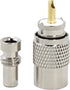 PL 259 Connectors, 5-Pack UHF Male Solder Connector Plug with Reducer, Teflon Material for RG59, RG8, RG8x