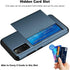 Jiunai Galaxy S20 Case, Wallet Case with Credit Card Holder, Sliding Pocket, Hybrid Shell for Samsung Galaxy S20