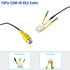 10Pin RCA Wiring Harness Connector for Android Car Stereo Radio Backup Camera RCA Video Input Adapter Replacement Cable