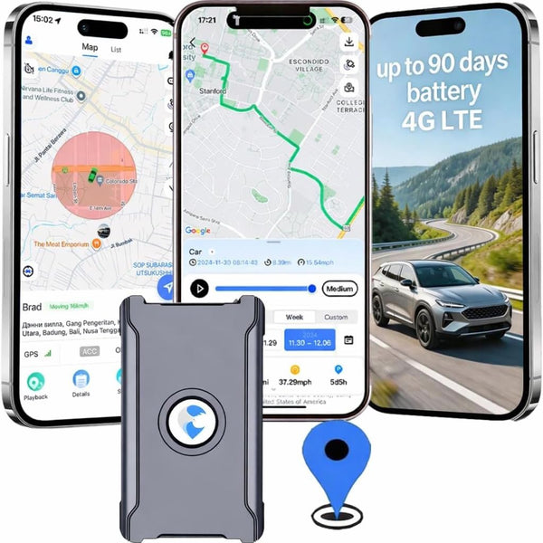 wanwaytech GPS Tracker for Vehicles Cars with Long Battery Life up to 90