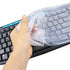 Silicone Keyboard Protector Skin Cover for Logitech MK295 MK275 K200 MK200 (Clear)