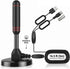 BAOZMINAN 4K 1080p,Easy Installation,16.5ft Cable,2 TV Antenna Smart TV Indoor,Long Range Reception for Local Channels