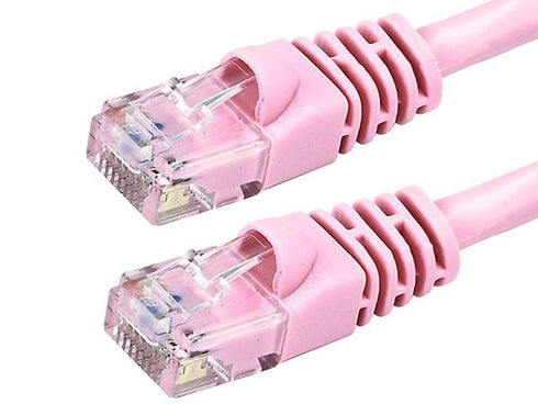 Monoprice 135535 Cat6 Ethernet Patch Cable - 7 Feet - Pink, Snagless