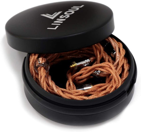 Linsoul Mini Portable Aluminum Storage Earphone Case, Water Resistant, Hard Protective Carrying Case for KZ ZS10 PRO,