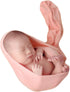 Zeroest Newborn Photography Stretch Wrap for Boy Girl Baby, Photography Props Baby Photo Prop Blanket (Light Orange)