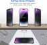 ProCase 2 Pack Privacy Screen Protector for iPhone 14 Pro Max 2022, 9H Anti Spy Dark Tempered Glass, Case Friendly,