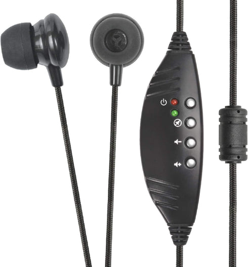 ECS WordSmith USB Transcription Headset, 7-Foot Cord, In-Ear Ear Bud with Silicone Tips, Medical & Legal Dictation