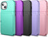 WeLoveCase iPhone 13/14 Wallet Case - Black, Shockproof, Credit Card Holder & Hidden Mirror, 6.1" Heavy Duty Protection.