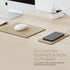 POUT H3 Split Wireless Charging Mouse Pad - Fast Qi Charger, Compatible with iPhone & Samsung Galaxy (Latte Cream)
