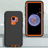 Case for Galaxy S9 Plus, Heavy-Duty Tough Rugged Shockproof Drop Protective Cover Cases for Samsung Galaxy S9 Plus, Black+Orange