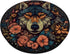 Wolf With Flowers Around Boho Style PopSockets Standard Grip