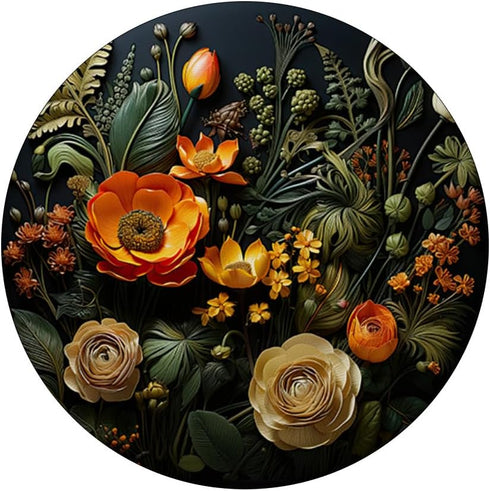 Floral PopSockets Swappable PopGrip, Beautiful Flowers and Leaves Design