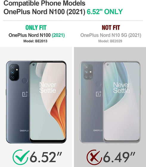 MaiJin Case for OnePlus Nord N100 (6.52 inch), Soft TPU Rubber Gel Bumper Transparent Back Cover