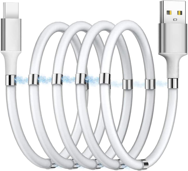 Magnetic Charging Cable, 3FT Super Organized Nano Data Cable for Galaxy S21/S20 Ultra/S10/S9/Note 20/10/9/8, LG V30,