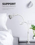 Lamicall Gooseneck Phone Holder - Adjustable Mount for 4-7'' Smartphones and Desktops, Non-Slip Base
