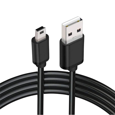 Mini USB to Mini B Data Cable for Ultimate Data Sync & Charging Quality Compatible with PS3, Dash Cam, Digital Cameras,
