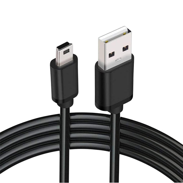 Mini USB to Mini B Data Cable for Ultimate Data Sync & Charging Quality Compatible with PS3, Dash Cam, Digital Cameras,