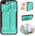 TOOVREN Upgraded iPhone 7 Plus Wallet Case, iPhone 8 Plus Wallet Case with Card Holder, Perfect for Travel, Aqua