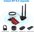 WiFi 6E AX210 PCIe WiFi Card for Gaming PC, Tri-Band Wireless Adapter for Desktop, Bluetooth 5.3