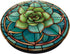 Beautiful Stained Glass Succulent Plant Lover Aesthetic PopSockets Standard PopGrip