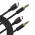 Aux Cord for Car, 2 Pack 3.3ft USB C to 3.5mm Audio
