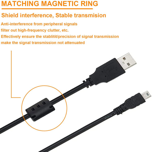 Replacement UC-E4 USB Cable for Photo Transfer, Compatible with Nikon D610, D7000, D90, D80, D70s, D70, D60, D40X,