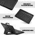 V BESTLIFE Portable Wireless Bluetooth Keyboard with Leather Case, Universal Portfolio Flip Case for 4.5''-6.8'' Phones