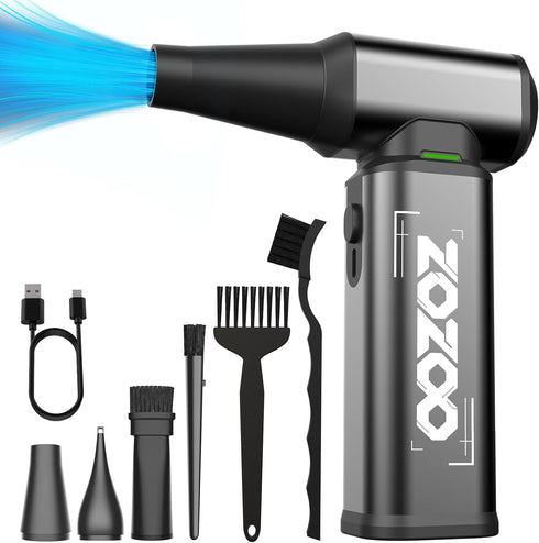 Compressed Air Duster, 180000RPM Powerful Cordless Electric Air Duster with Brushless Motor