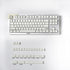 114 Keys White Jade Keycaps PBT Doubleshot Cherry Profile Keycap Set for 61/87/104/108 Mechanical Keyboard