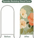 Jnbasdffb 6 Pink Flowers Wedding Arch Cover, Stretchy Spandex Arch Backdrop Stand Covers FT, Pastoral Botanical Retro