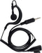 HYS G Shape Earpiece Headset with Built-in Mic PTT, Waterproof Jack for Yaesu Vertex Handheld Radio