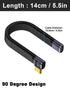 Poyiccot 5inch USB C Extension Cable, 240W Right Angle USB C Male to Female, 40Gbps Extender for Thunderbolt 4,