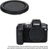 2-Pack R3 JJC ER-H Soft Eyecup Eye Cup Eyepiece Viewfinder & RF Mount Body Cap Rear Lens Cover Cap for Canon EOS Camera