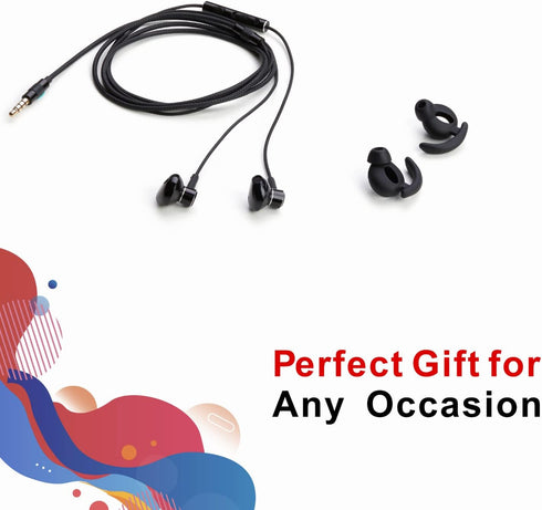 LUDOS SPECTA Wired Earbuds: Noise-Isolating In-Ear Headphones with Microphone, 5-Year Warranty, Ideal for iPhone, iPad,