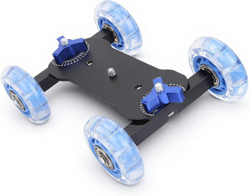BONKZEBU Camera Dolly Skater Professional Rolling Cart Smooth Stable Movement Adjustable Platform DSLR