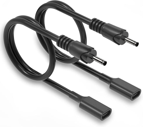 Varbmt 2Pack PD 15W 5V USB C to DC 3.5mm x 1.35mm Adapter